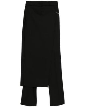 Sportmax Asymmetric Panel Trousers - Black