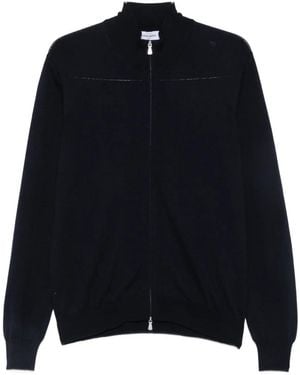 Gran Sasso Zip-Up High-Neck Jacket - Blue