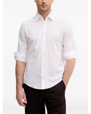 Joop! Camisa Con Parche Del Logo - Blanco