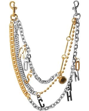 Moschino Pendant-Embellished Chain-Link - Metallic