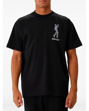 flâneur Inflatables T-Shirt Met Grafische Print - Zwart