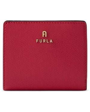 Furla Camelia Grained-Leather Wallet - Red
