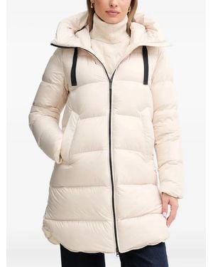 Bomboogie Geneva Hooded Zip Coat - Natural