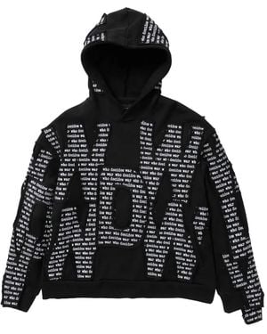 Who Decides War Hoodie Met Tekst - Zwart