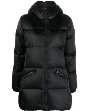 Tommy Hilfiger Zip-Up Hooded Puffer Jacket - Black