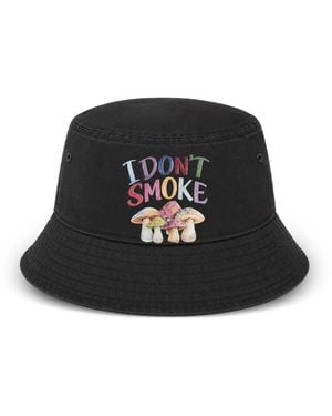 Melt Mushroom-Print Bucket Hat - Black