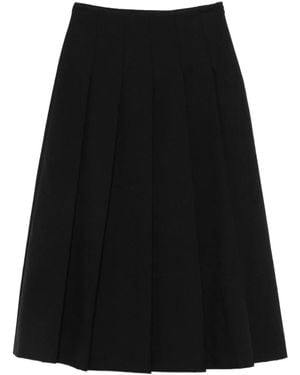 Rohe Pleated Midi Skirt - Black