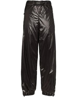 Moncler Side-Stripe Nylon Pants - Black