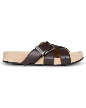 Balenciaga Buckled Sandals - Brown