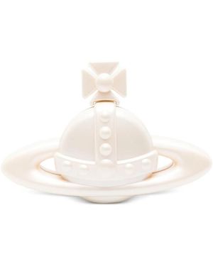 Vivienne Westwood 3D Orb Clutch Bag - White