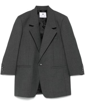 Marine Serre Tailored Blazer - Black