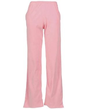 Sporty & Rich Velour Crystal Track Trousers - Pink