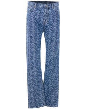 Lanvin Denim Five-Pocket Trousers - Blue