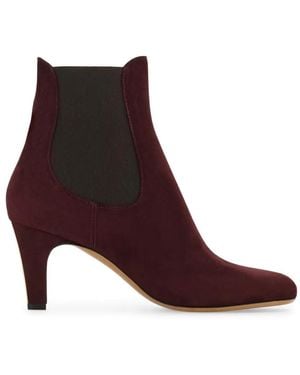 Ferragamo Mid Heel Chelsea Boots - Brown