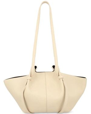 Yuzefi Mochi Leather Shoulder Bag - Natural