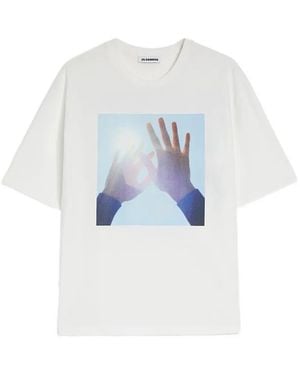 Jil Sander Crew-Neck Short-Sleeve T-Shirt - White