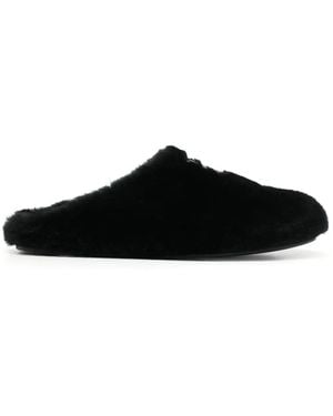 Givenchy Sandali Slides Con Placca Logo - Nero