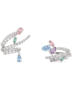Swarovski X Ariana Grande Crystal Embellished Cuff Earrings - White