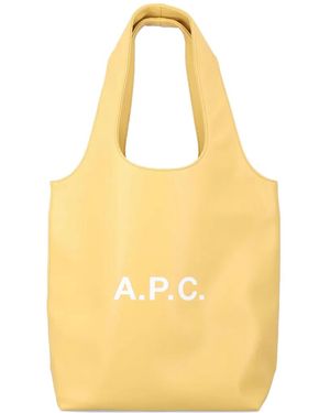 A.P.C. Small Ninon Tote Bag - Yellow