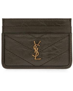 Saint Laurent Niki Card Case - Gray