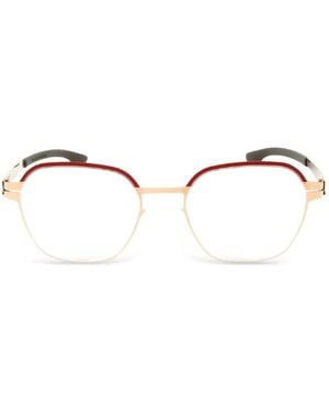 Ic! Berlin Theda Brille Mit Geometrischem Gestell - Natur