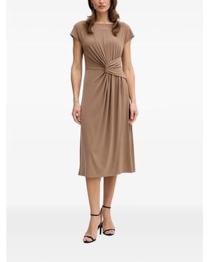 Joseph Ribkoff Midikleid Mit Angeschnittenen Ärmeln - Natur