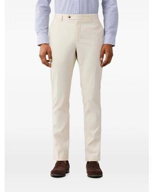 Hackett Kensington Ribbed-Texture Chinos - White
