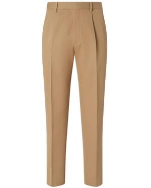 ZEGNA Pleated Pants - Natural