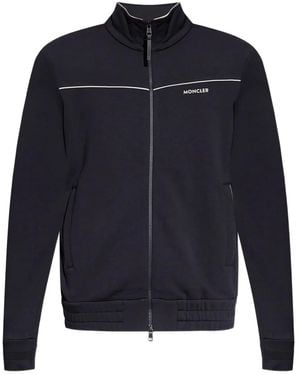 Moncler Zip-Up Fleece Track Jacket - Blue