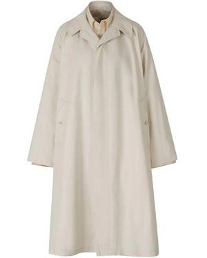 Maison Margiela Cotton Trench Coat - Natural