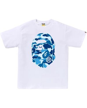 A Bathing Ape Camouflage-Print T-Shirt - Blue