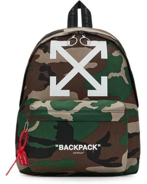 Off-White c/o Virgil Abloh Arrows Rucksack Mit Camouflage-Print - Grün