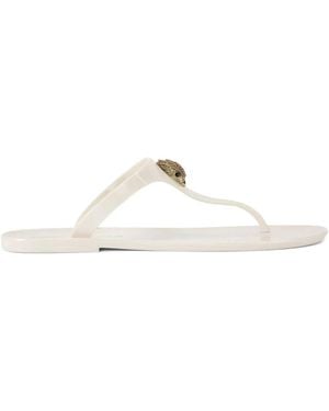 Kurt Geiger Maddison Metallic-Embellishment Sandals - White