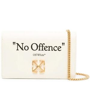 Off-White c/o Virgil Abloh Jitney レザーショルダーバッグ - ナチュラル