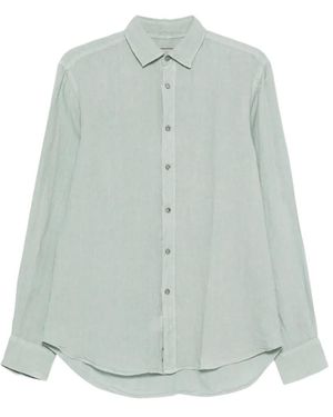 Canali Point-collar shirt - Azul