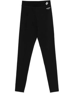 Superdry Logo-Detailing Leggings - Black