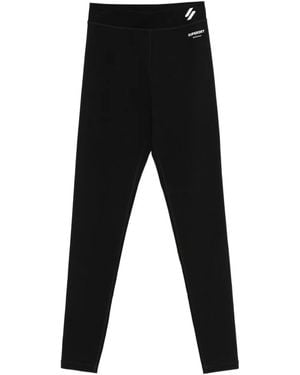Superdry Logo-Detailing Leggings - Black