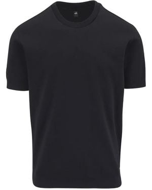 Wahts Jersey-Texture Crew-Neck T-Shirt - Black