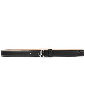Jimmy Choo Cinturón Helina Mini Con Hebilla Del Logo - Negro
