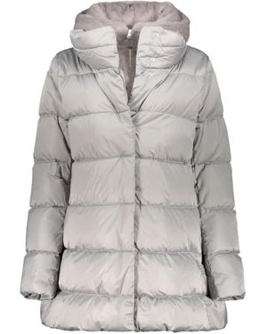 Herno Hooded Quilted Down Jacket - Grey