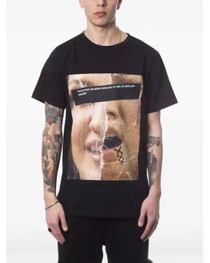 Nicolo' Beretta Graphic-Print T-Shirt - Black