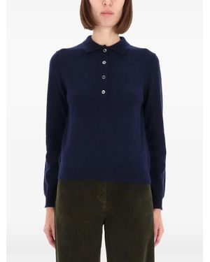 Aspesi Buttoned Sweater - Blue