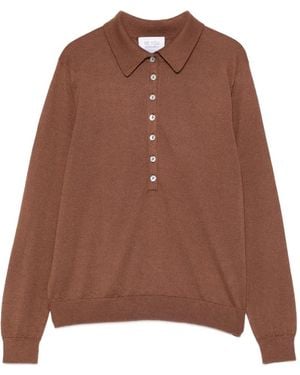 Be You Buttoned Polo Shirt - Brown