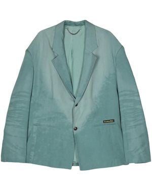 Martine Rose Blazer Con Effetto Candeggiato - Verde