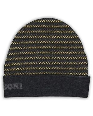 Missoni Striped Wool Beanie - Green