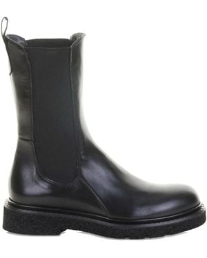 Guglielmo Rotta Chelsea-Boots mit Stretcheinsätzen - Schwarz