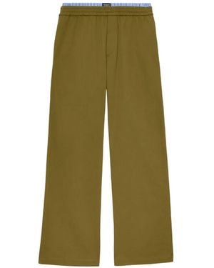 MSGM Elasticated Track Trousers - Green