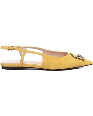 Coccinelle C-Me Slingback Flats - Metallic