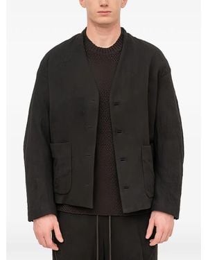 The Viridi-anne Double-Layered Jacket - Black