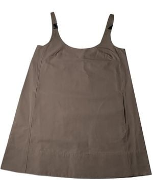 STAUD Glade Round-Neck Mini Dress - Brown